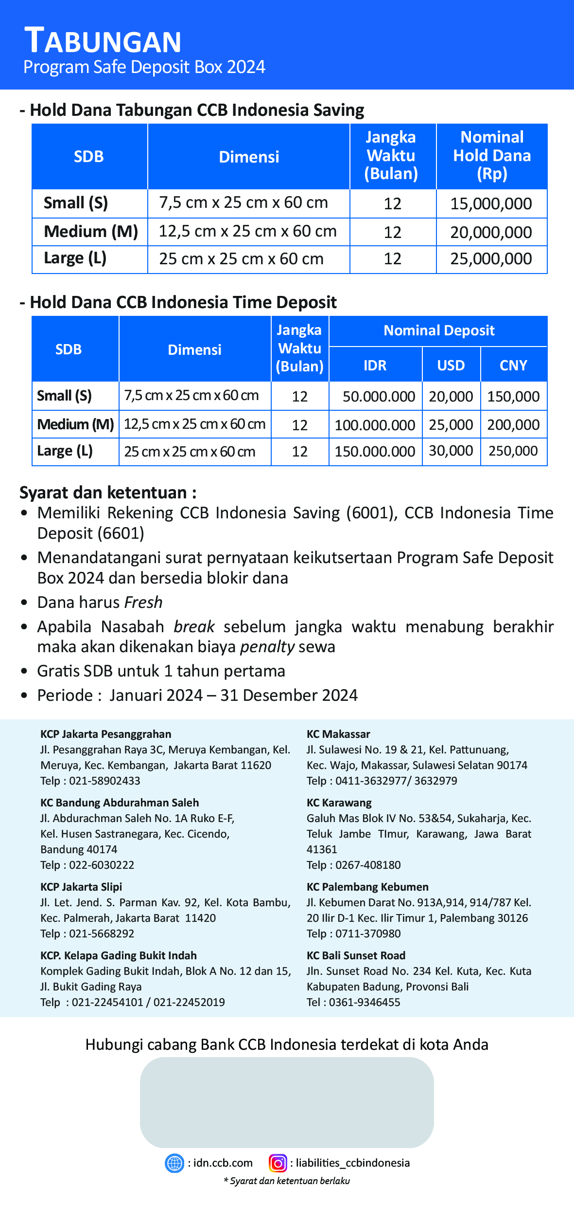 Brosur Save Deposit Box